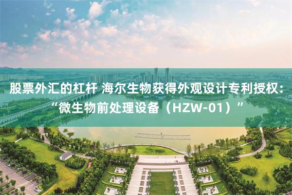 股票外汇的杠杆 海尔生物获得外观设计专利授权：“微生物前处理设备（HZW-01）”
