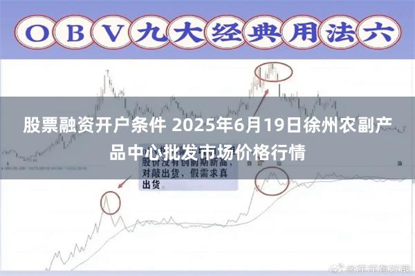 股票融资开户条件 2025年6月19日徐州农副产品中心批发市场价格行情